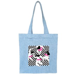 Cotten Totebag Blue Jean 6 | هیدورا